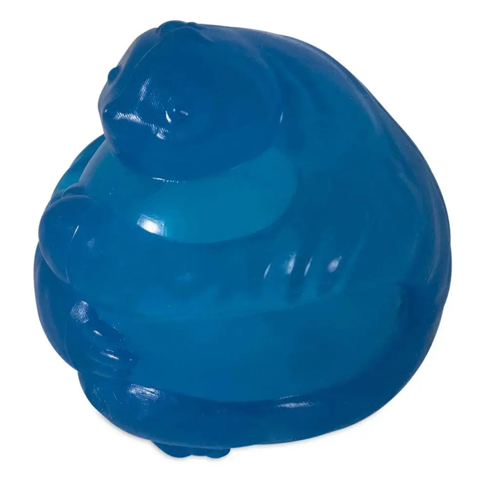 Blue squishy stress ball shaped like a cat, perfect for stress relief and sensory play.