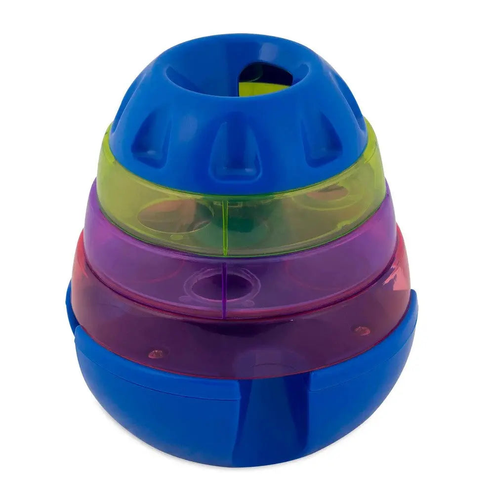 Colorful interactive pet toy for mental stimulation and playtime fun.