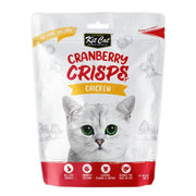 Kit Cat Cranberry Crisps for cats, chicken flavor, promotes dental health and suitable for all life stages.