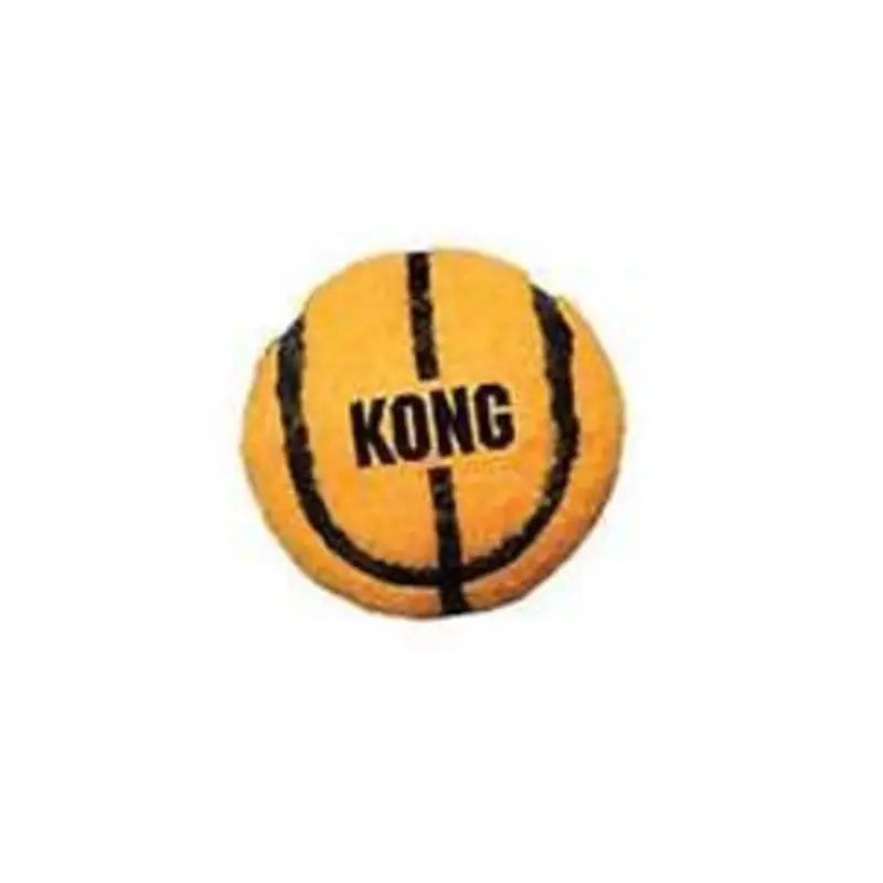 KONG yellow tennis ball dog toy for interactive play and fetch activities.