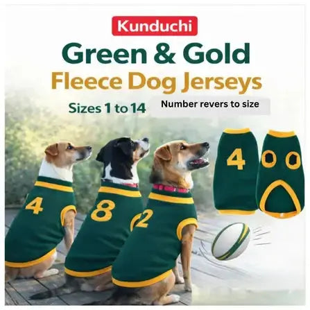 Kunduchi Springbok Rugby Polar Dog Jersey   | Canine & Co