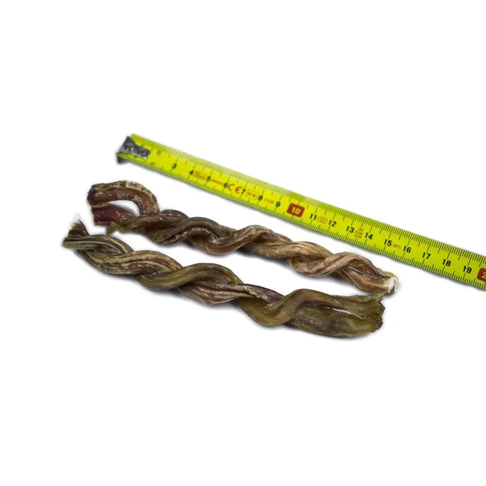 Natural twisted dog chews, perfect for dental health and long-lasting enjoyment.