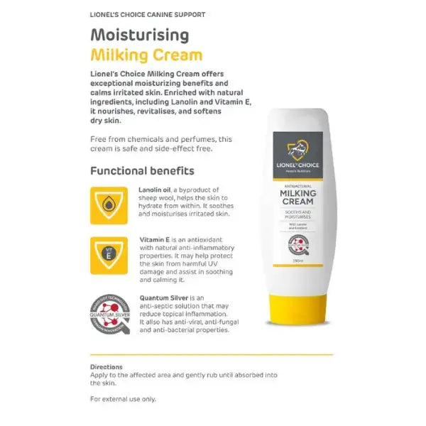 Lionel Choice Milking Cream   | Canine & Co