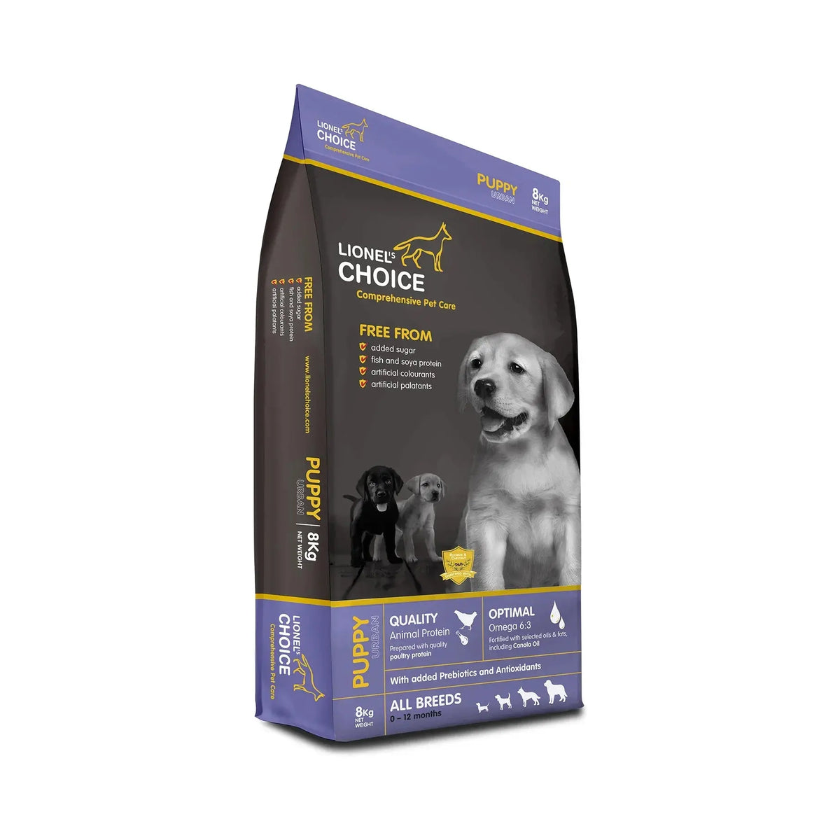 Lionel's Choice Puppy Dry Dog Food 8kg bag, hypoallergenic puppy food