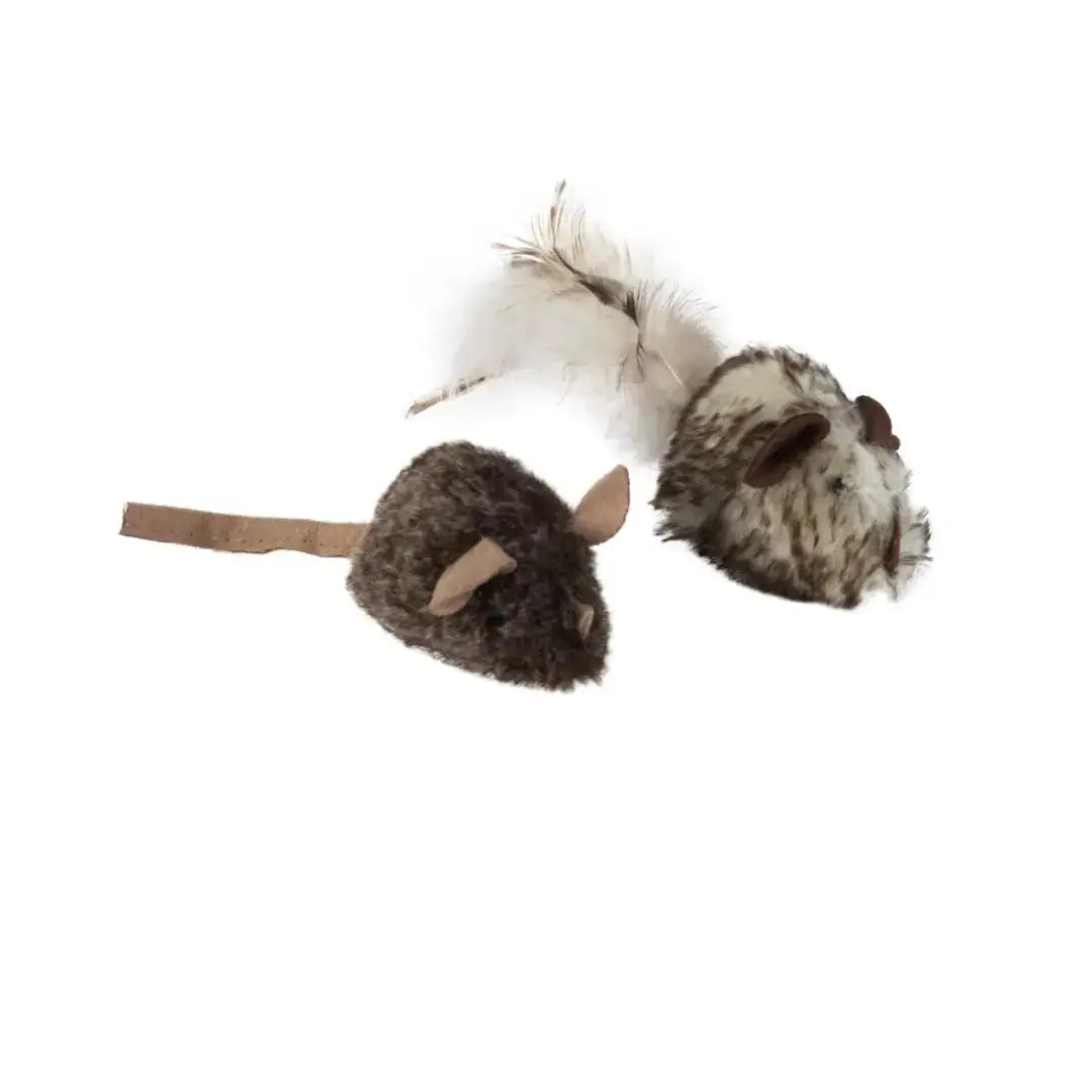 Mad Cat Double Trouble Mice With Real Mouse Sound & Catnip Cat Toy   | Canine & Co