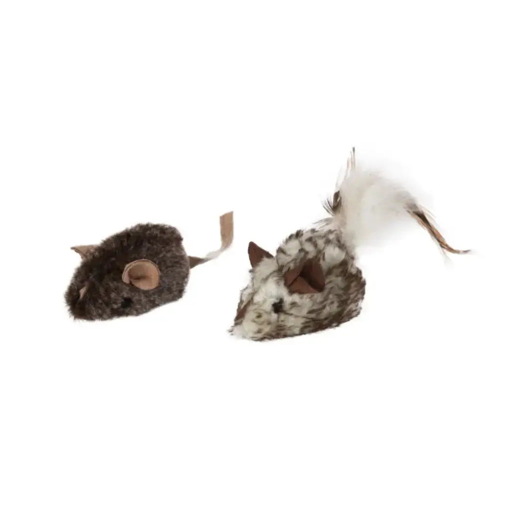 Mad Cat Double Trouble Mice With Real Mouse Sound & Catnip Cat Toy   | Canine & Co
