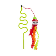 Mad Cat Nom Nom Hot Sauce Ribbon Wand Cat Toy   | Canine & Co