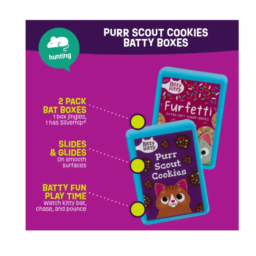 Mad Cat Purr Scout Cookies Batty Boxes   | Canine & Co