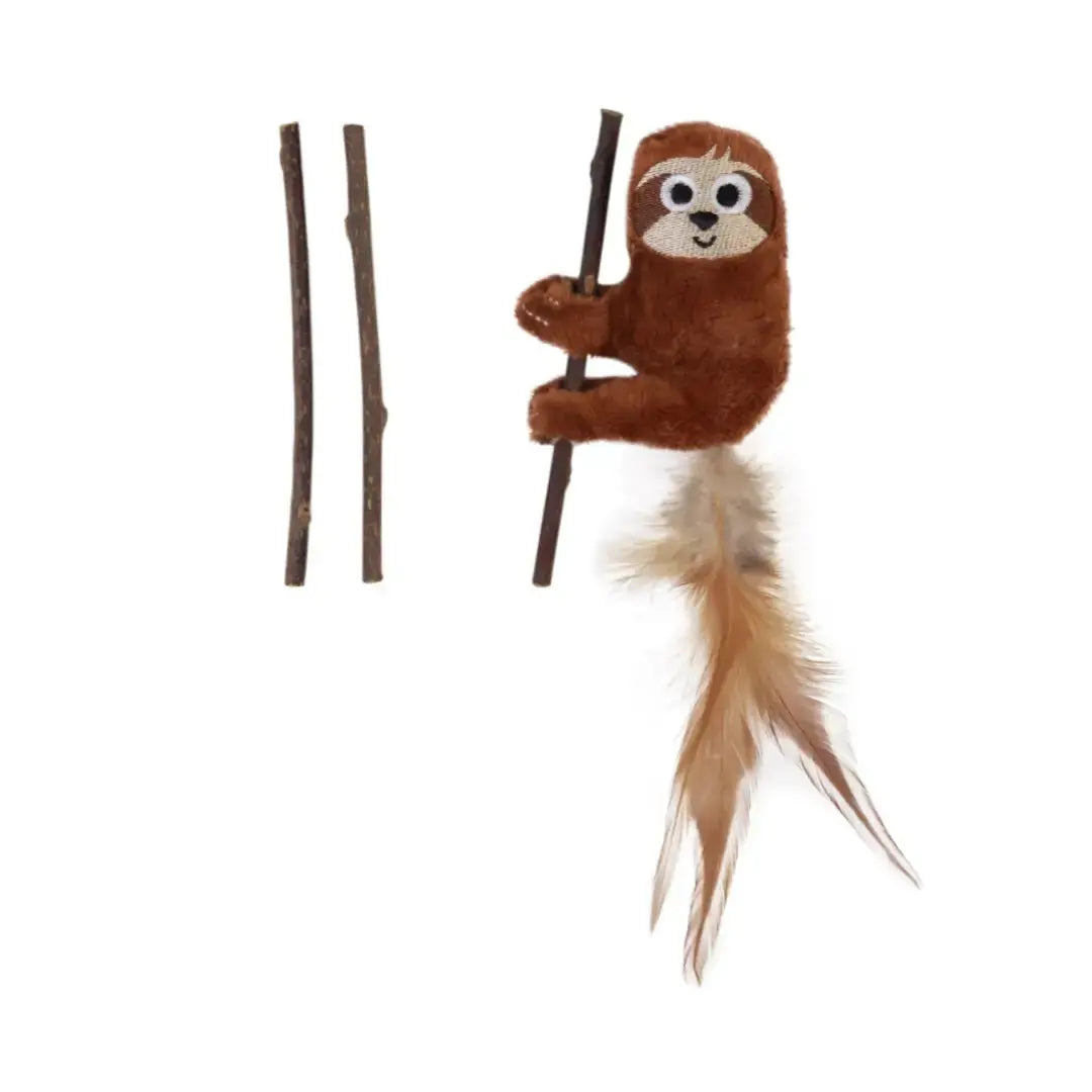 Mad Cat Sloth With Catnip & Silverine Cat Toy   | Canine & Co