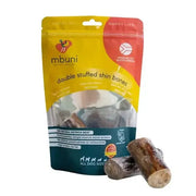 Natural ostrich meat dog treats in a resealable bag for all dog sizes.