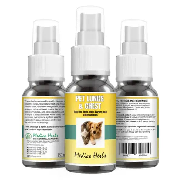 Medico Herbs Pet Lungs and Chest Spray   | Canine & Co