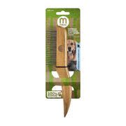Bamboo anti-tangle comb for dogs, eco-friendly grooming tool with strong bristles.
