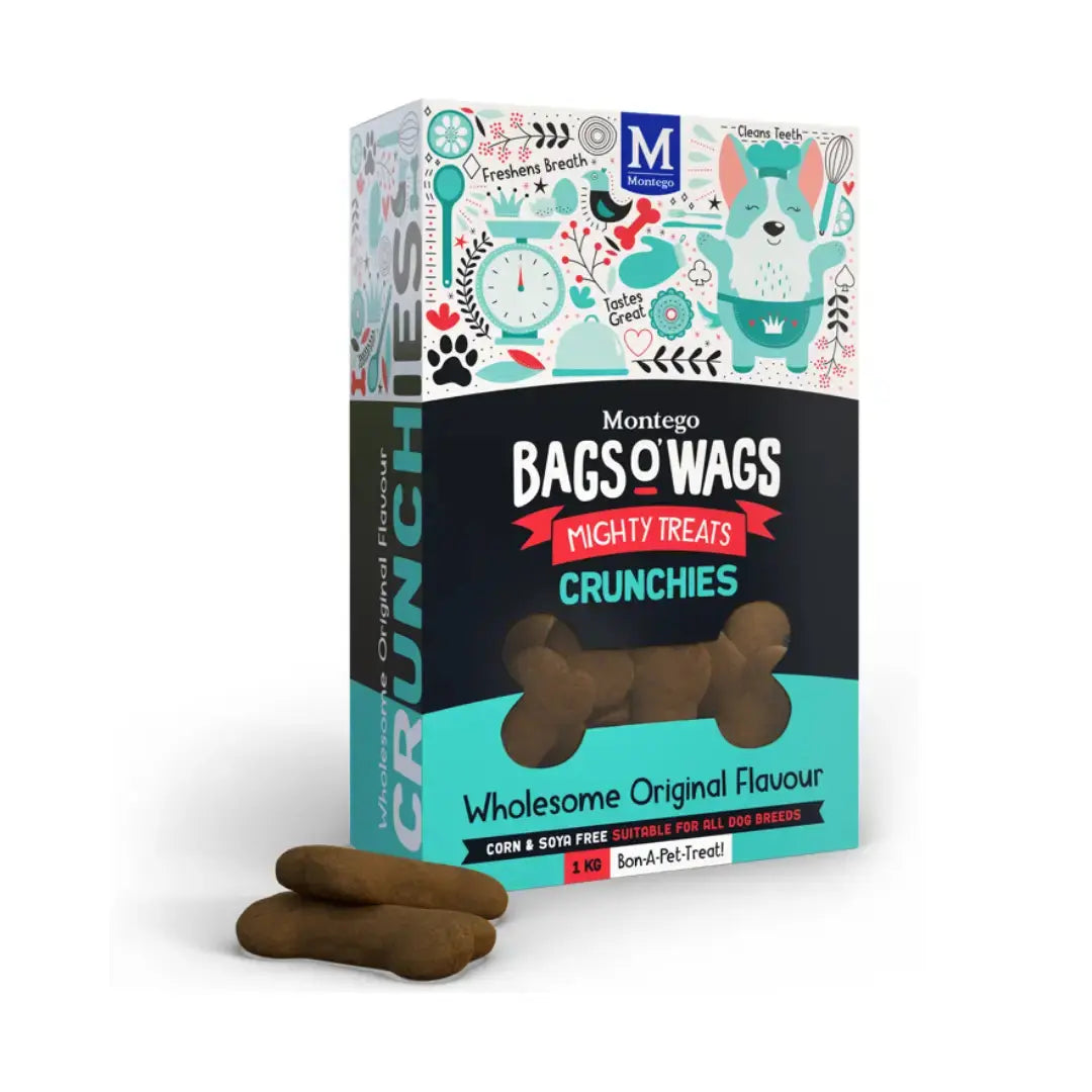 Montego Bags O' Wags Crunchies Original Dog Biscuit Treats   | Canine & Co