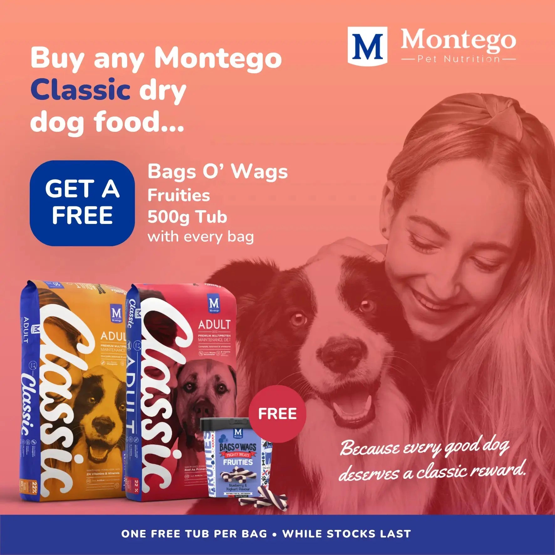 Montego Bags O’ Wags Fruities – (FREE 500g Tub)   | Canine & Co