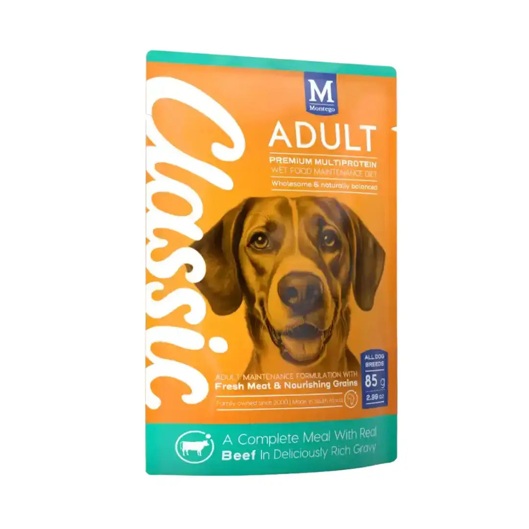 Montego Classic Adult Dog Beef in Gravy Wet Dog Food   | Canine & Co
