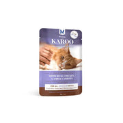 Montego Karoo Adult Chicken & Carrots Wet Cat Food 85g   | Canine & Co