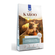 Montego Karoo Skin & Coat Support dry dog food 12kg bag with lamb, insect protein and quercetin.