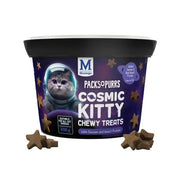 Cosmic Kitty chewy treats for cats, featuring chicken and insect protein in a star-shaped design.