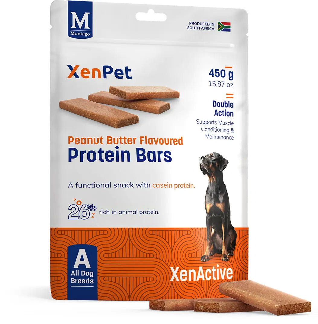 Montego XenPet Protein Bars – Peanut Butter Flavoured   | Canine & Co