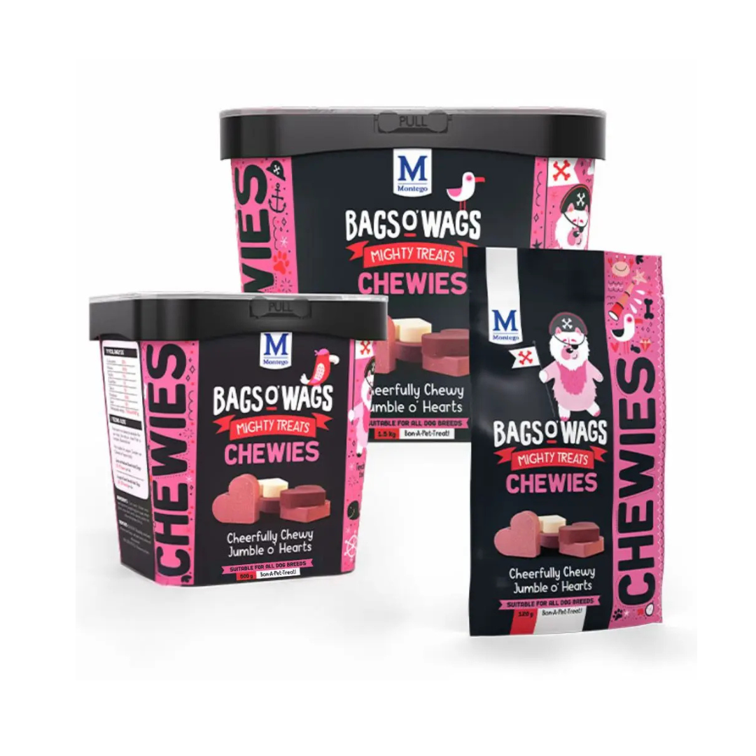 Montego Bags O' Wags Chewies Hearty Mix Dog Chew Treats   | Canine & Co