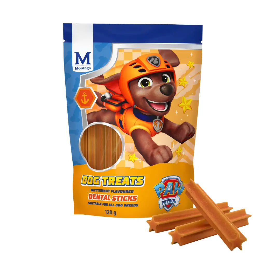 Montego Paw Patrol Dog Treats - Butternut Dental Sticks   | Canine & Co