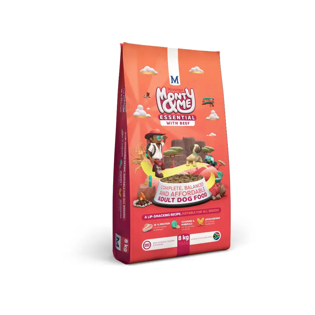 Monty & Me Essential Adult Beef Dry Dog Food   | Canine & Co