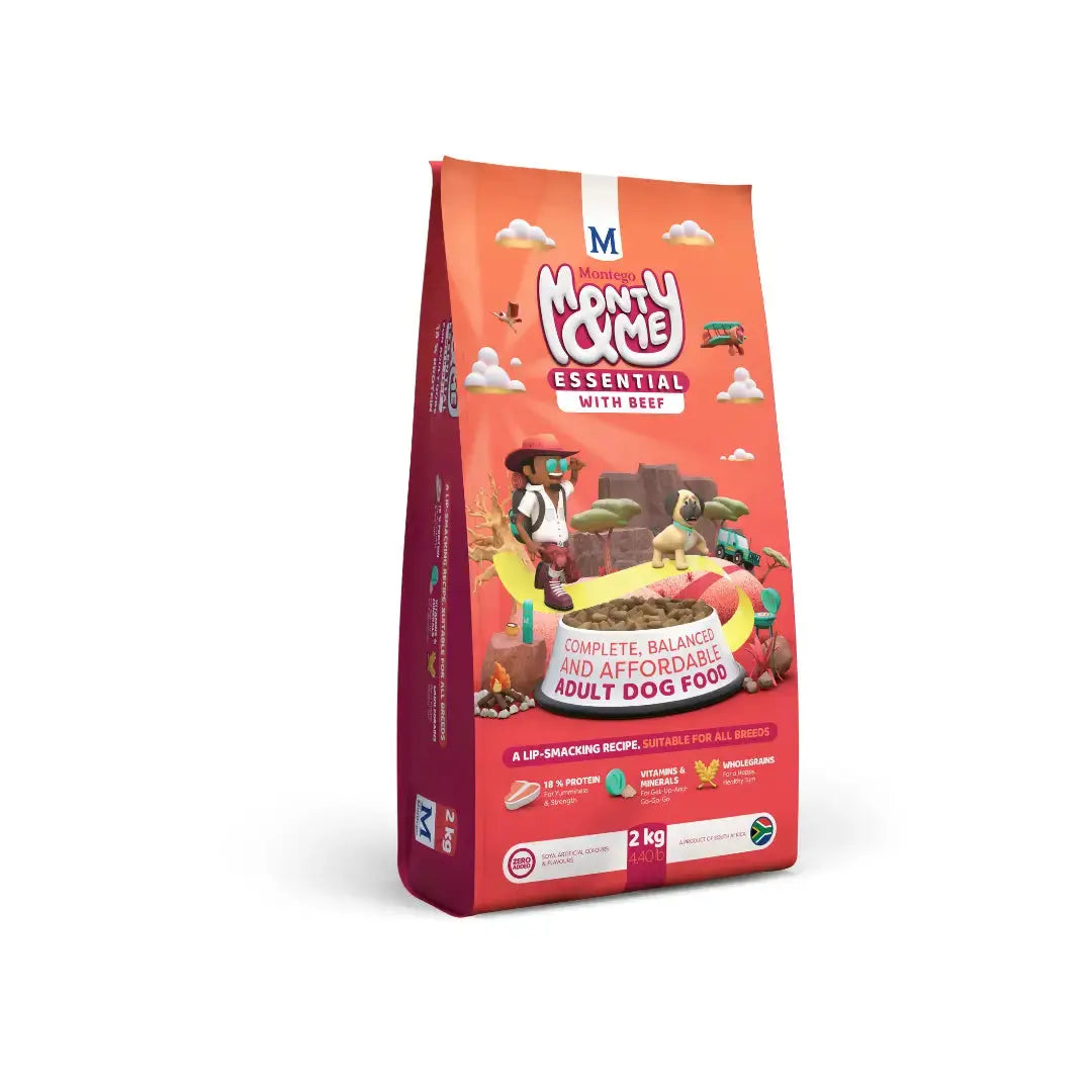 Monty & Me Essential Adult Beef Dry Dog Food   | Canine & Co