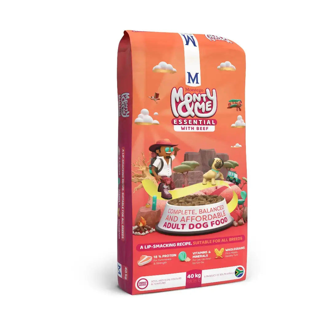 Monty & Me Essential Adult Beef Dry Dog Food   | Canine & Co