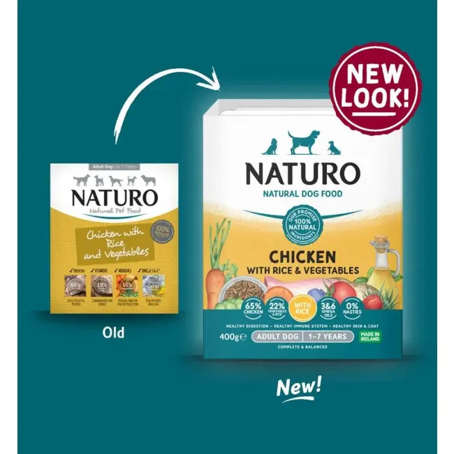 Naturo Chicken with Rice and Vegetables Wet Adult Dog Food   | Canine & Co