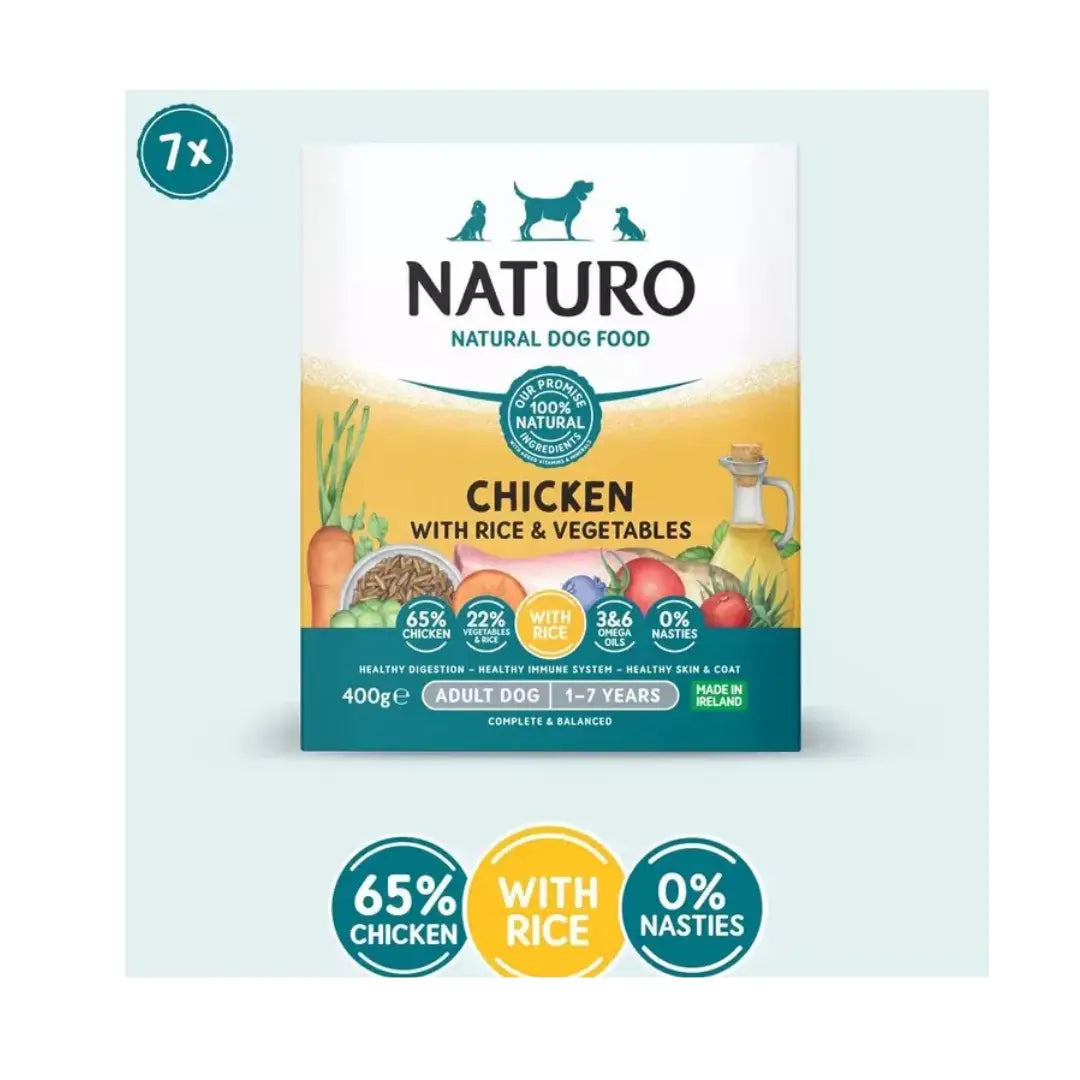 Naturo Chicken with Rice and Vegetables Wet Adult Dog Food   | Canine & Co