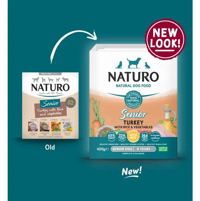 Naturo Turkey with Rice and Vegetables Senior Wet Dog Food   | Canine & Co