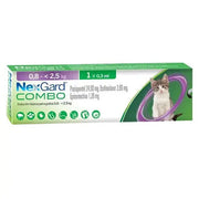 NexGard Combo for cats under 2.5 kg, topical solution for flea and tick prevention.