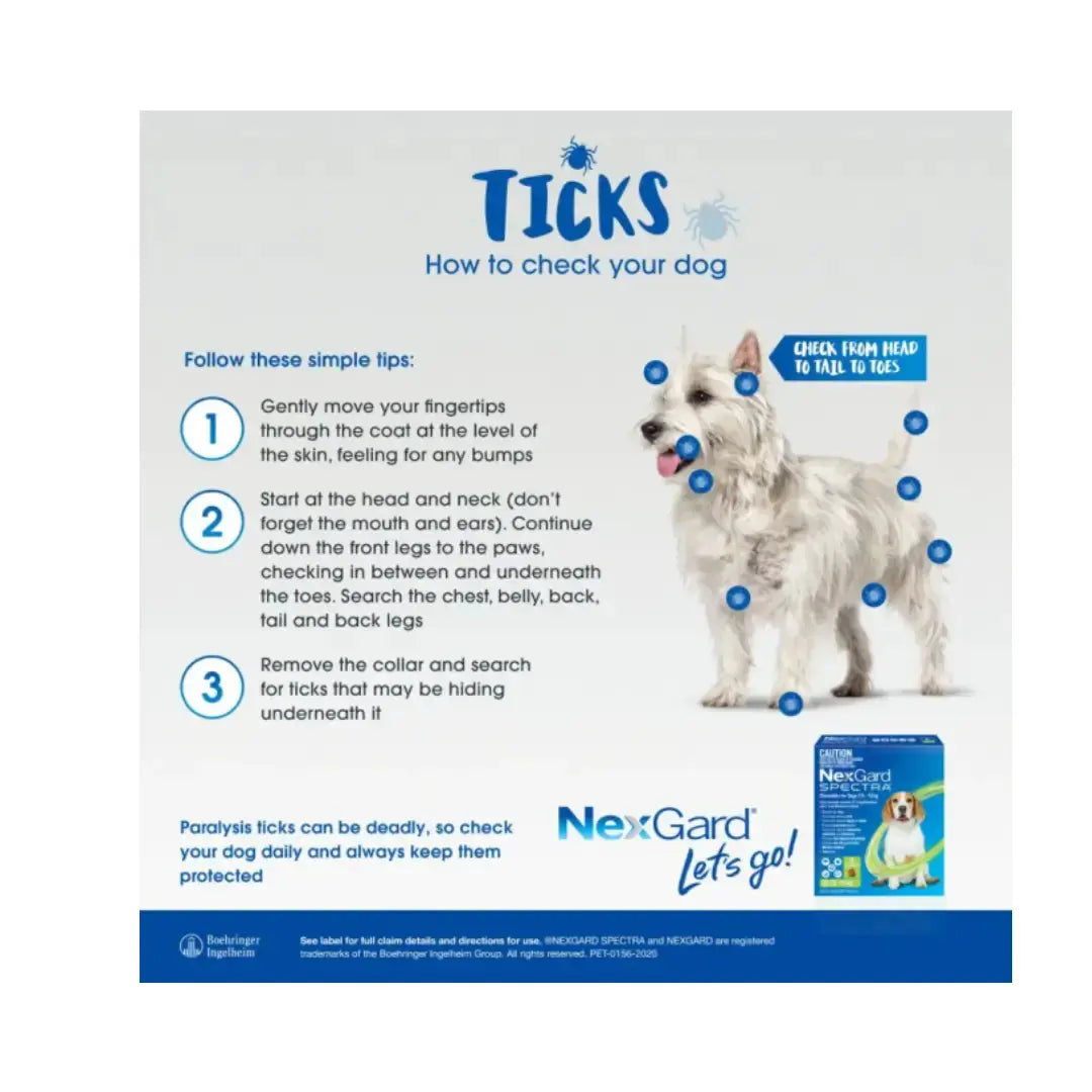NexGard Spectra Chewable Tick & Flea Tablets   | Canine & Co