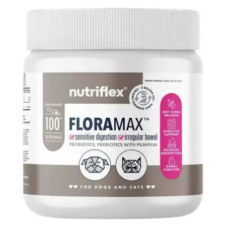Nutriflex Floramax Probiotic for Dogs and Cats   | Canine & Co