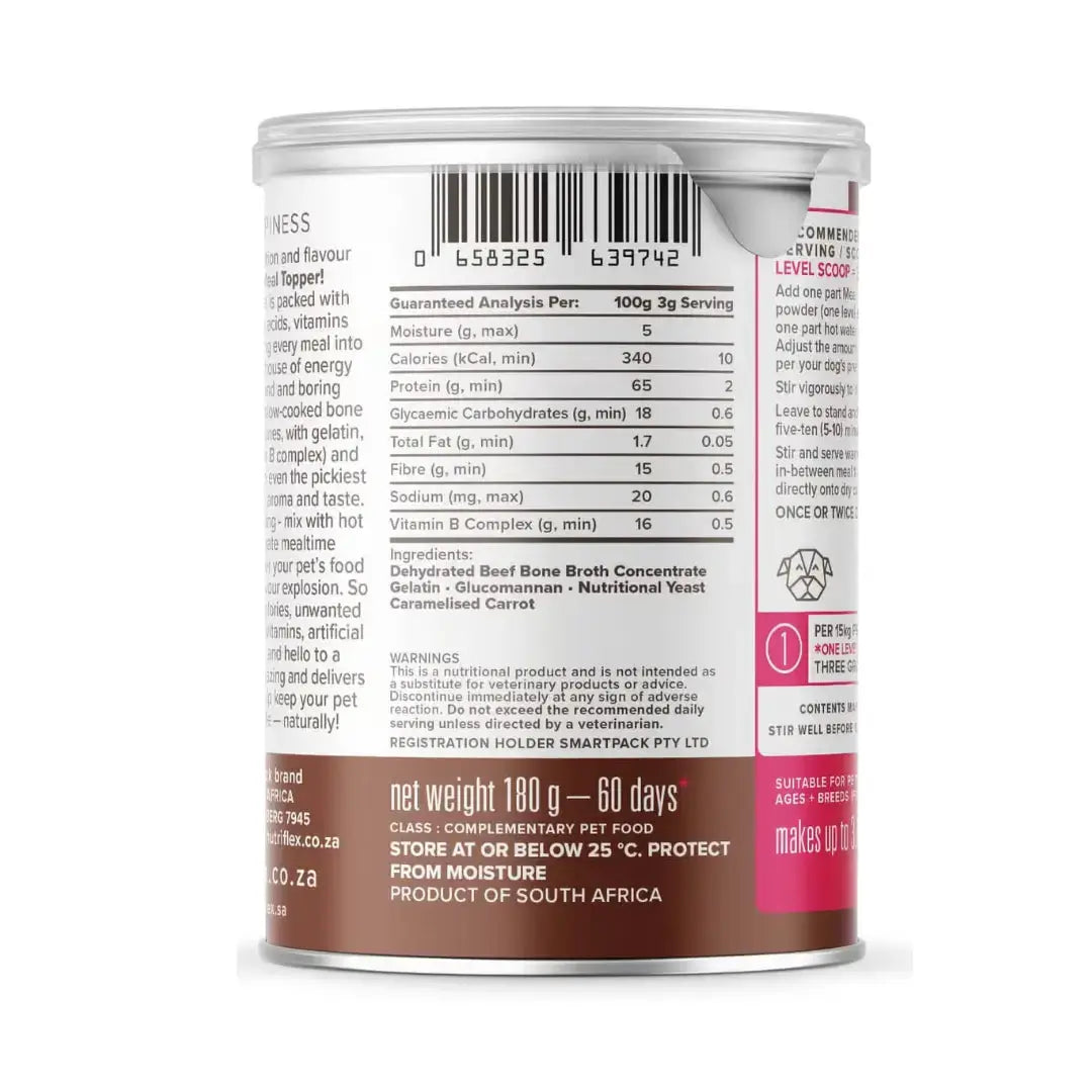 Nutriflex Gravy Meal Topper - Beef Bone Broth   | Canine & Co