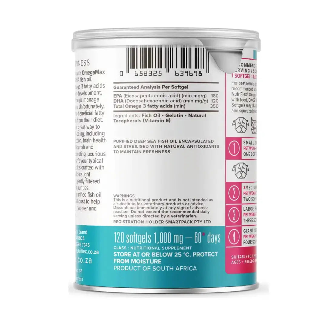 Nutriflex Omegamax For Dogs & Cats   | Canine & Co