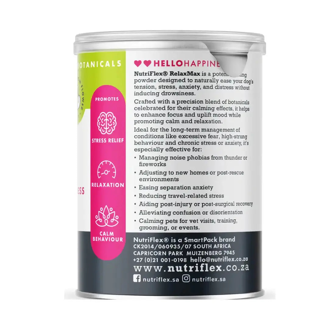 Nutriflex Relaxmax Calming Powder for Dogs   | Canine & Co
