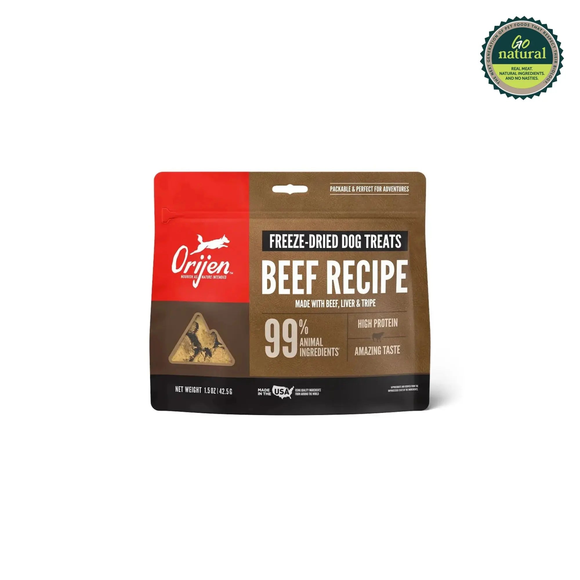 ORIJEN Beef Recipe Freeze-Dried Dog Treats   | Canine & Co