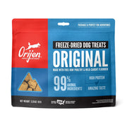 Orijen Original Freeze-Dried Dog Treats – front of bag packaging (South Africa)