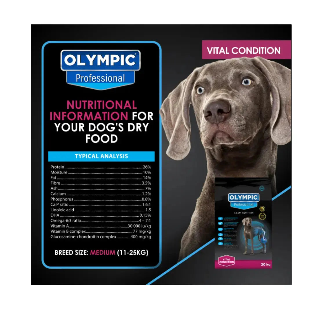 Olympic Professional Vital Condition Dry Dog Food   | Canine & Co