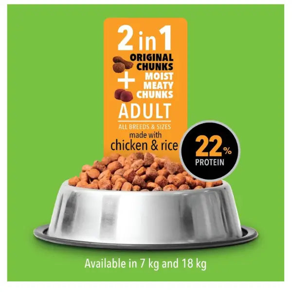 Optimizor Premium Chicken Moist 2-in-1 Adult Dog Food