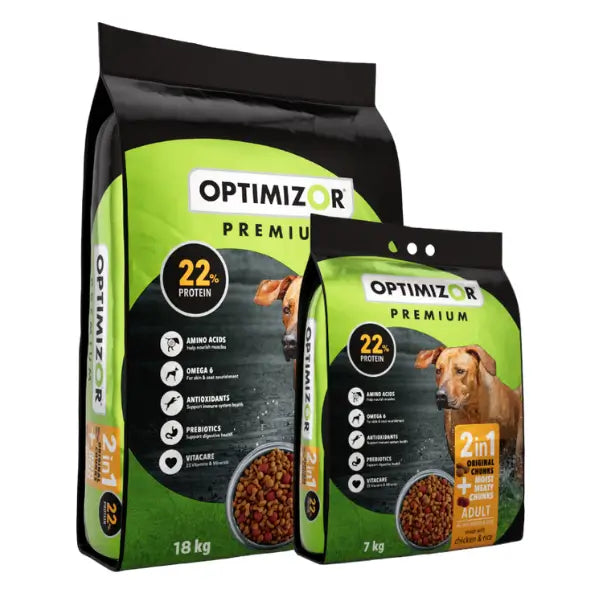 Optimizor Premium Chicken Moist 2-in-1 Adult Dog Food