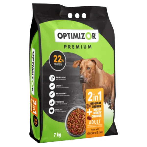 Optimizor Premium Chicken Moist 2-in-1 Adult Dog Food
