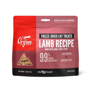 Freeze-dried lamb cat treats with high protein and natural ingredients for a tasty snack.
