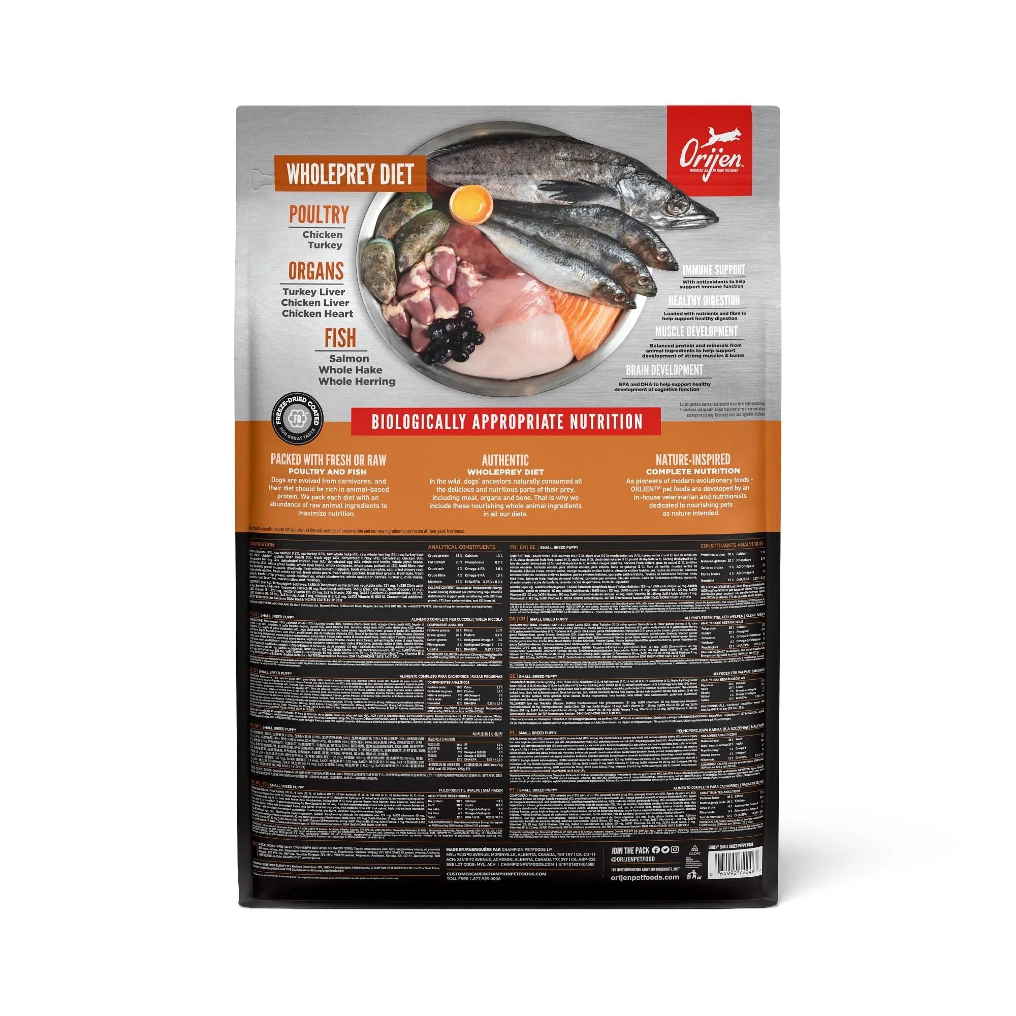 Orijen Small Breed Puppy Food   | Canine & Co