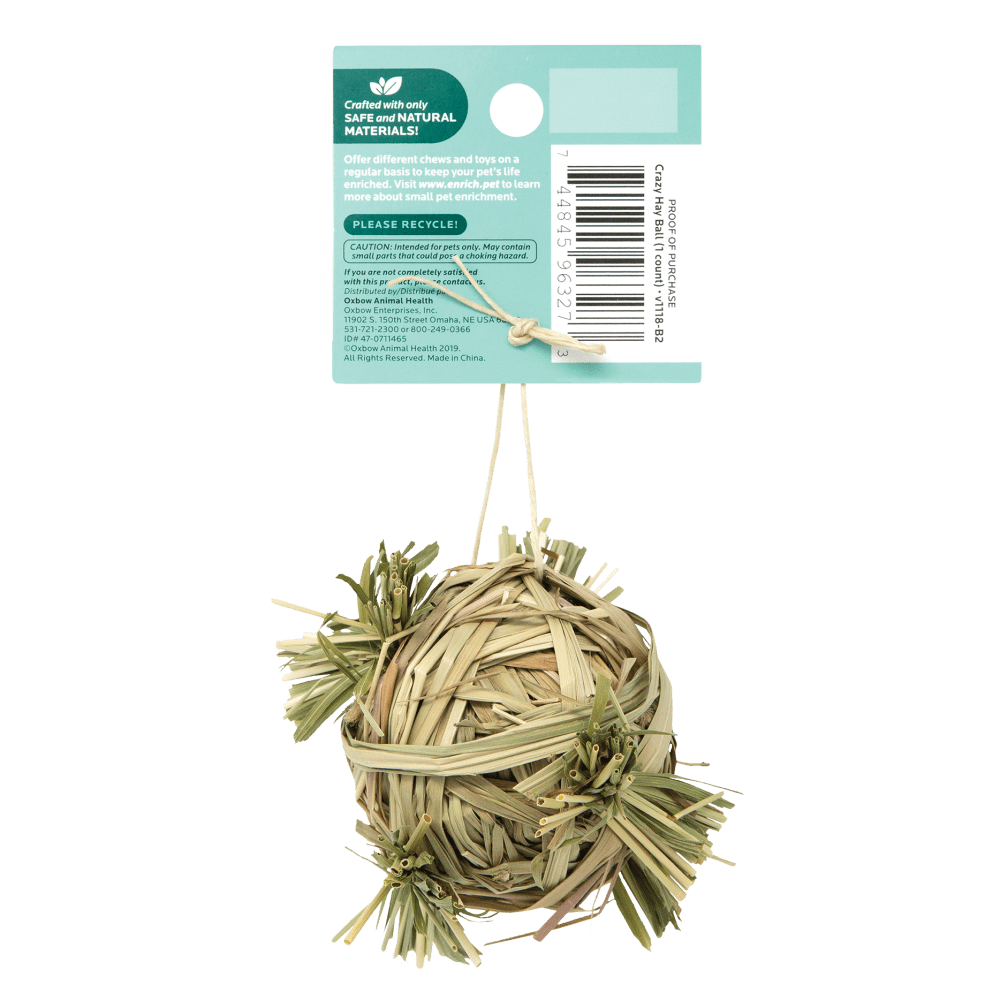 Oxbow Enriched Life - Crazy Hay Ball   | Canine & Co