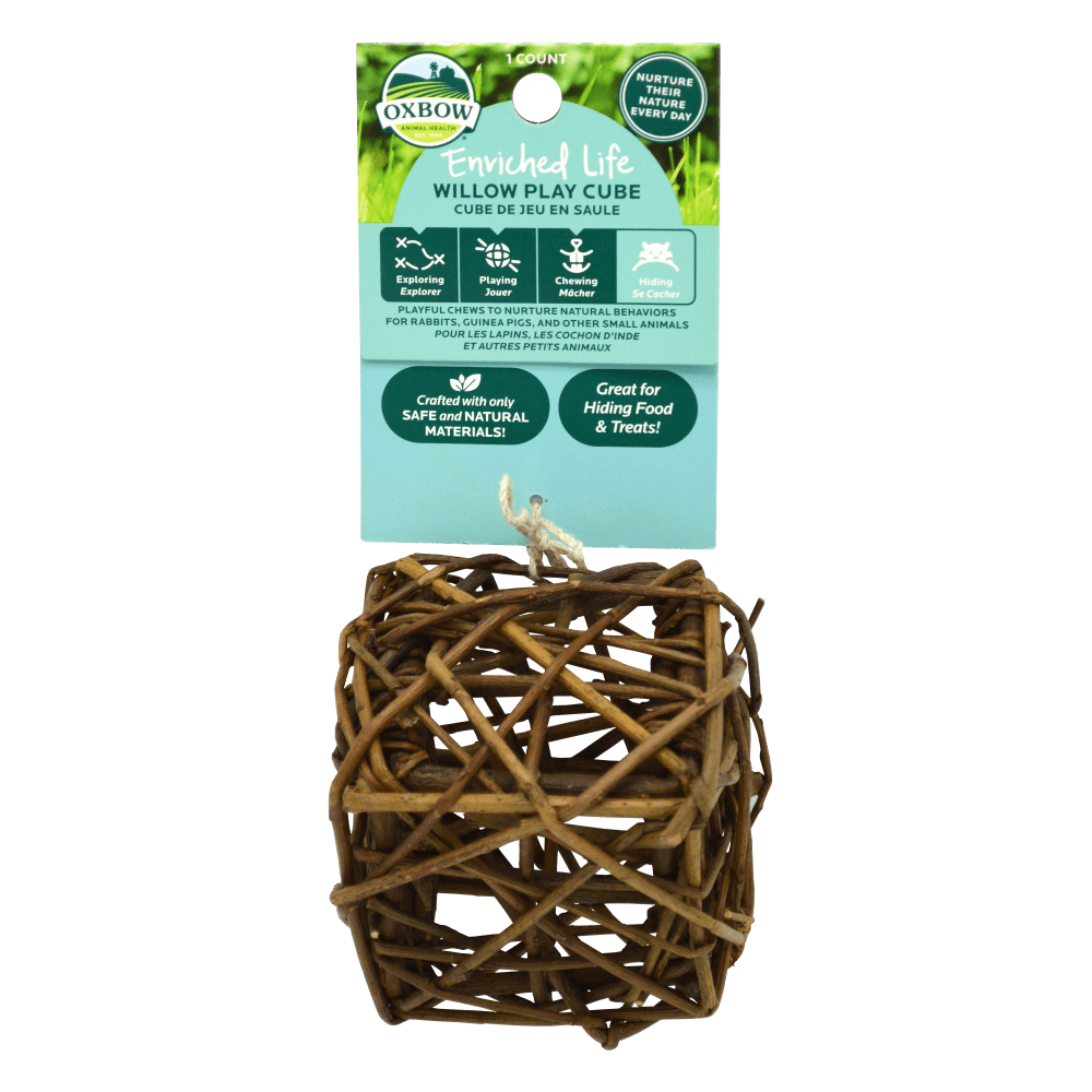 Oxbow Enriched Life - Willow Play Cube   | Canine & Co