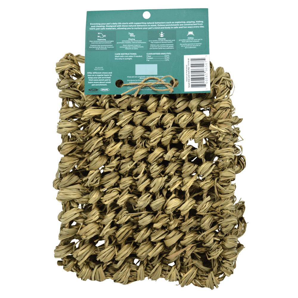 Oxbow Timothy CLUB Hide & Seek Mat - Small   | Canine & Co