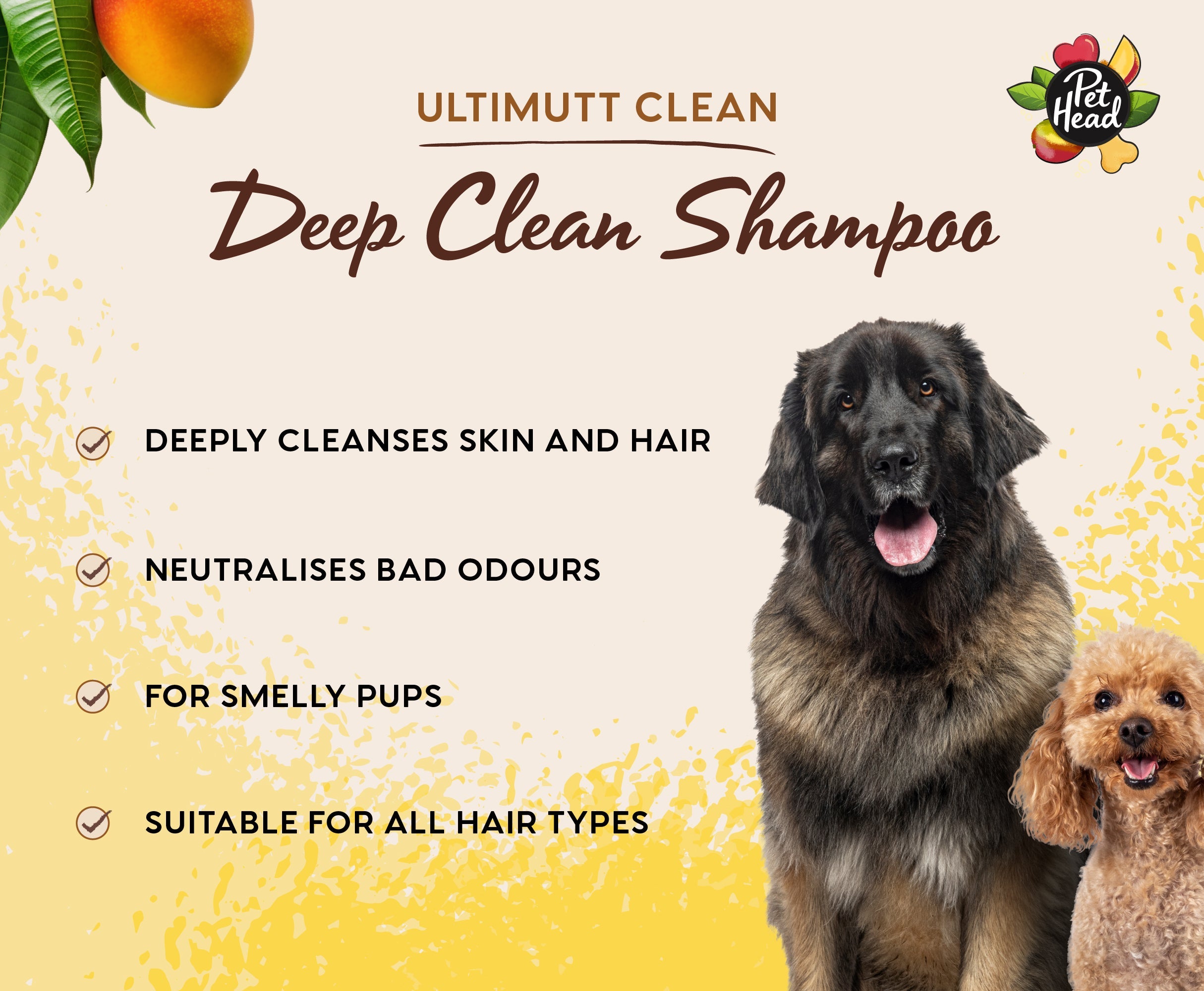 Pet Head Ultimutt Clean 3 in 1 Shampoo For Dogs