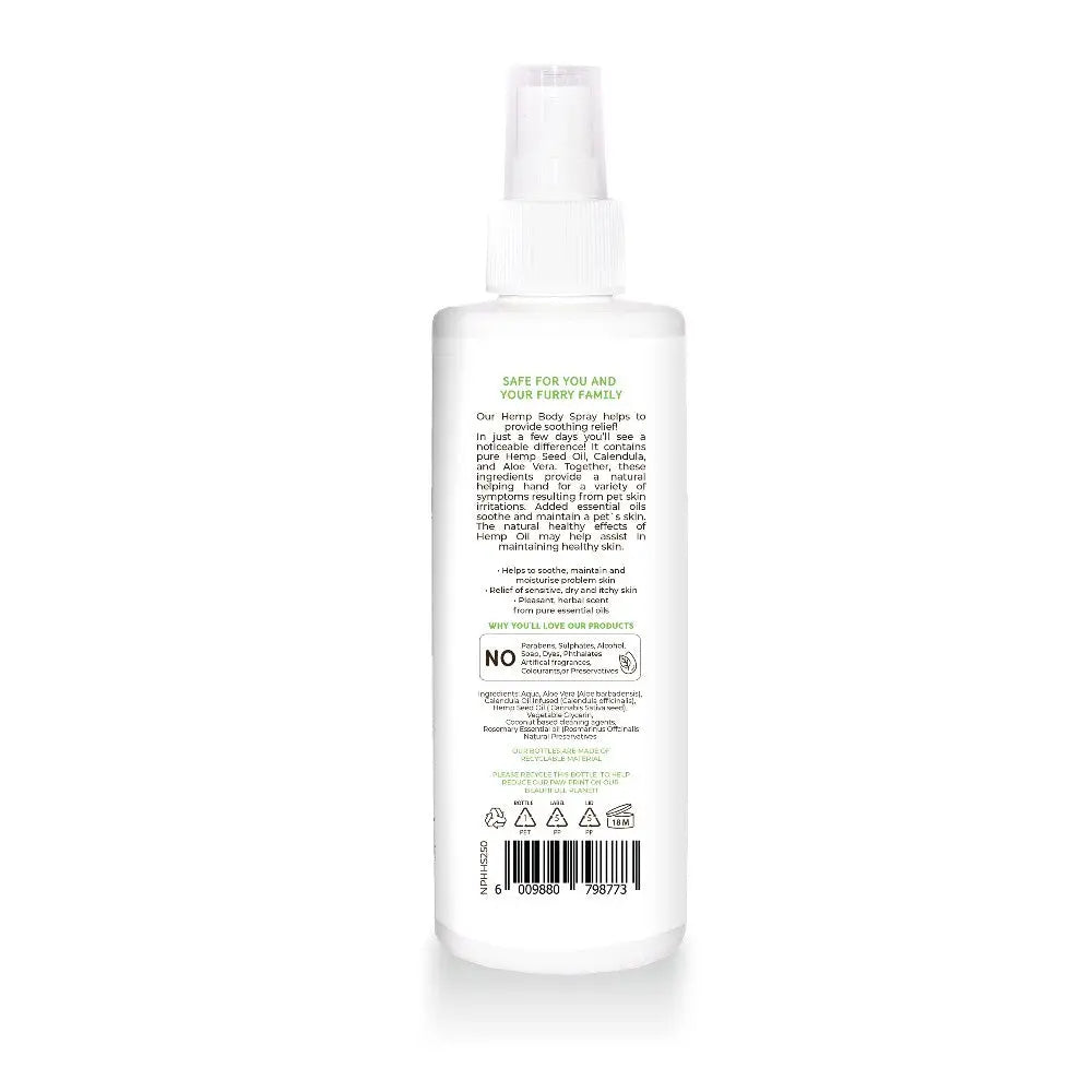 Pet-safe spray bottle with clear instructions and ingredients for safe use around animals.